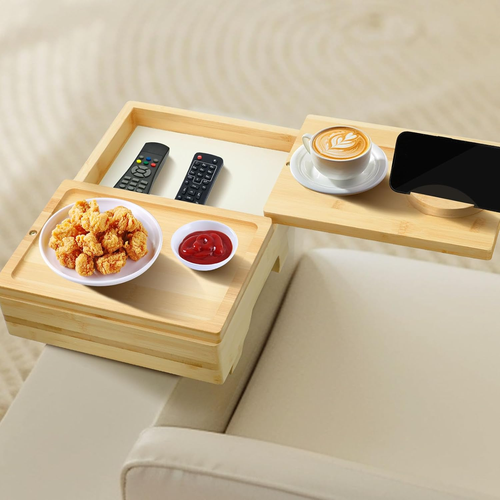 🌟 Ultimate Couch Companion Just Dropped! Clip-On Tray + 360° Phone Holder + Storage Box 📱🍕