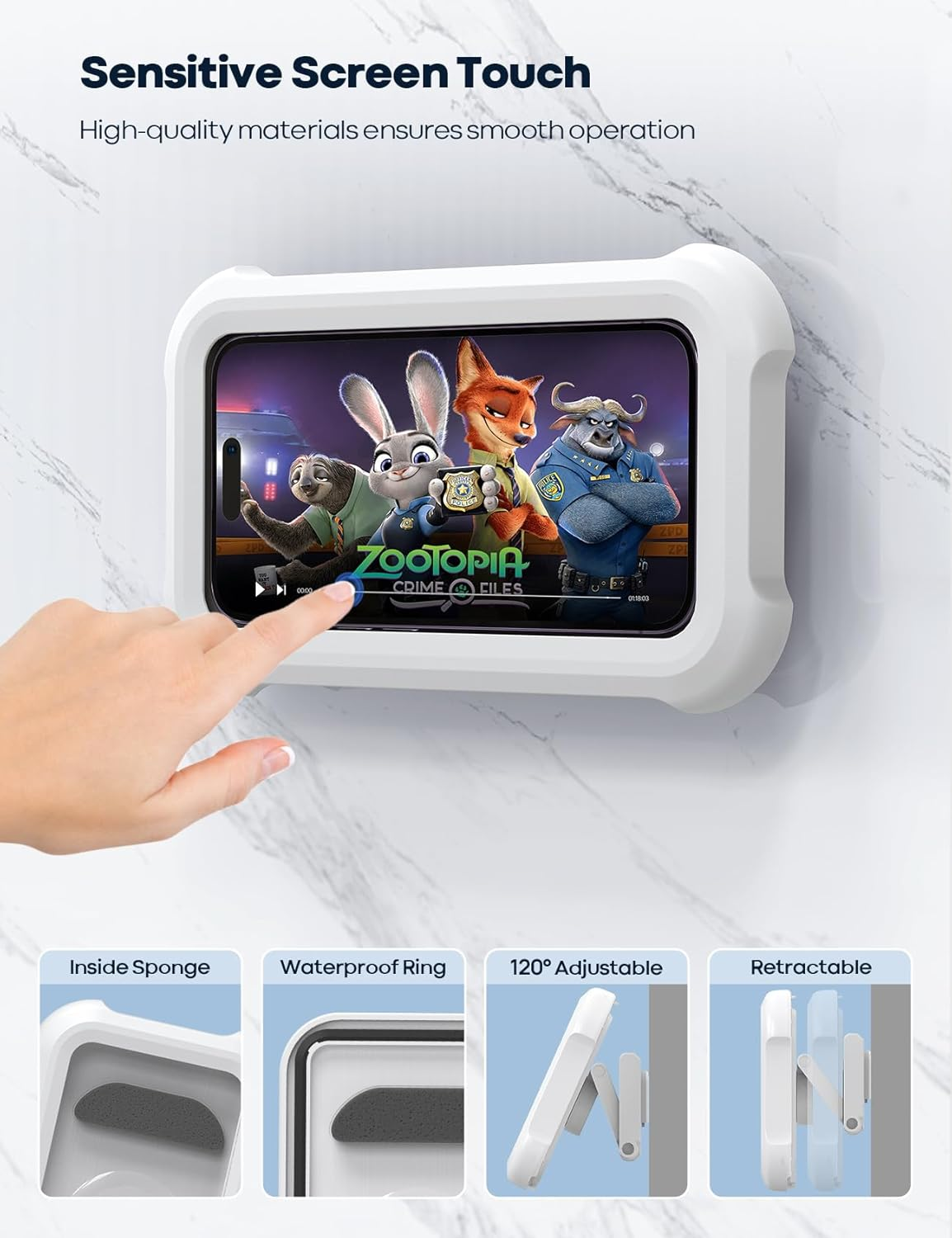 ✨Today's Special 30% Off✨Waterproof Shower Phone Holder