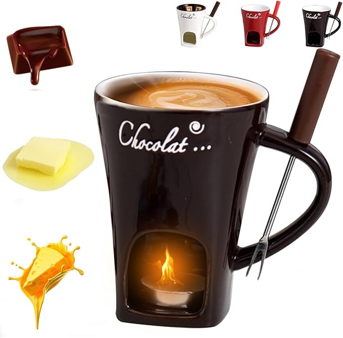 ✨Christmas sale 40% off✨Chocolate Fondue Mug with Fork
