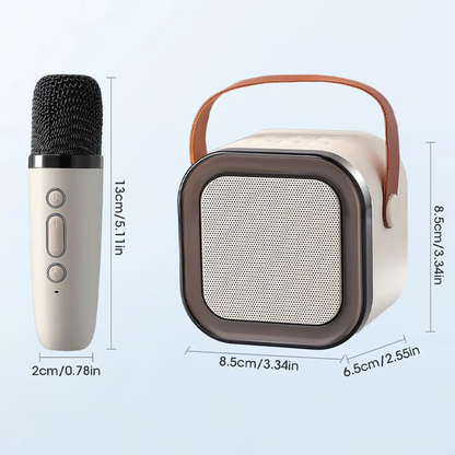 ✨Your Party, Unplugged! 🎤✨Mini Karaoke Machine with Wireless Microphones