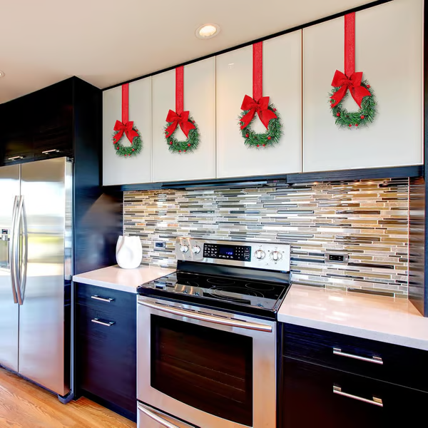 🔥LAST DAY 49% OFF🔥 Retrowavy Christmas Kitchen Cabinet Wreaths