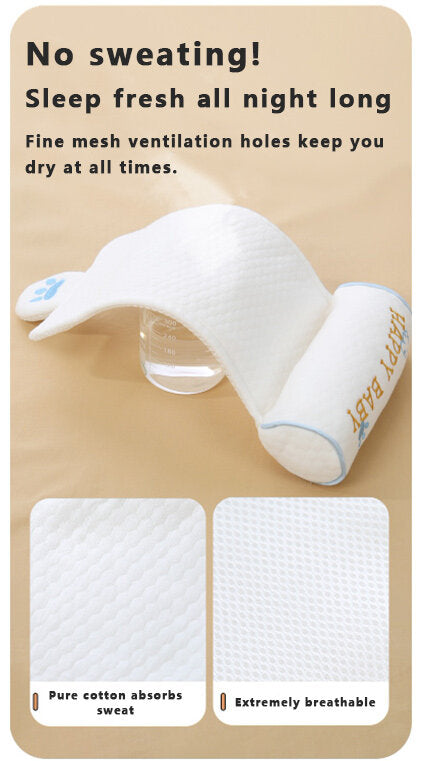 🌟 Organic Baby Head Support Pillow 👶💤 - Gently Cradles & Protects Your Newborn's Delicate Head (0-12 Months)